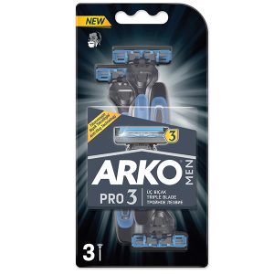 Arko Men Pro3 Shaving Blade Blister 3pcs   Rs 145